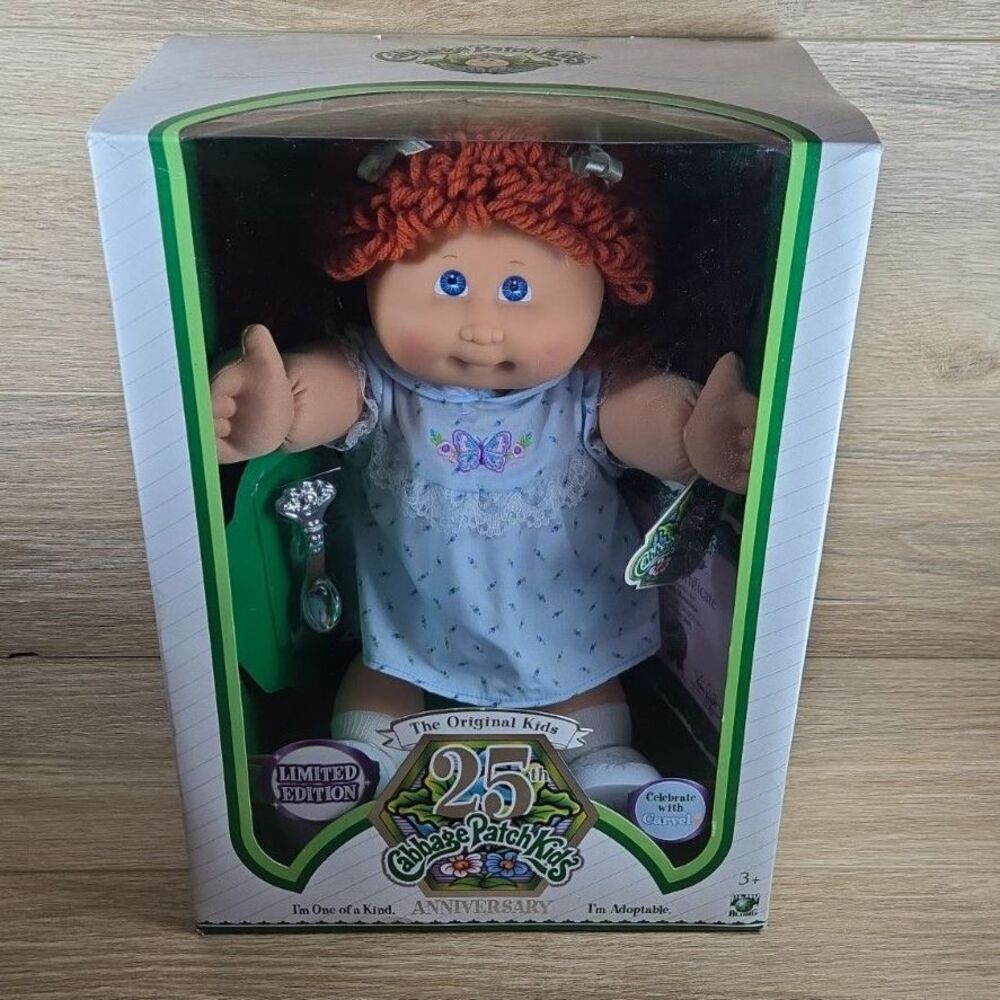Cabbage Patch Kids Doll 25th Anniversary Limited Edition Carvel Silver Spoon.